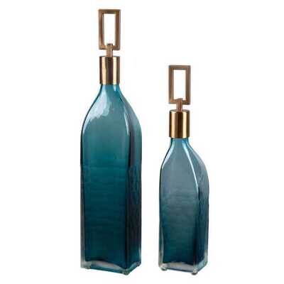 S/2 Tall Bottles 19" & 15"