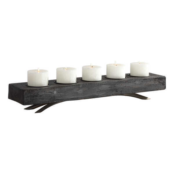 33 In Long Distressed 5 Candleholder