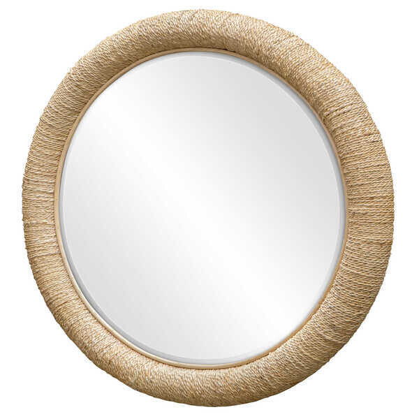 Marine Round Mirror in Natural