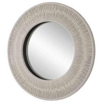 Sailor's Round Mirror in White