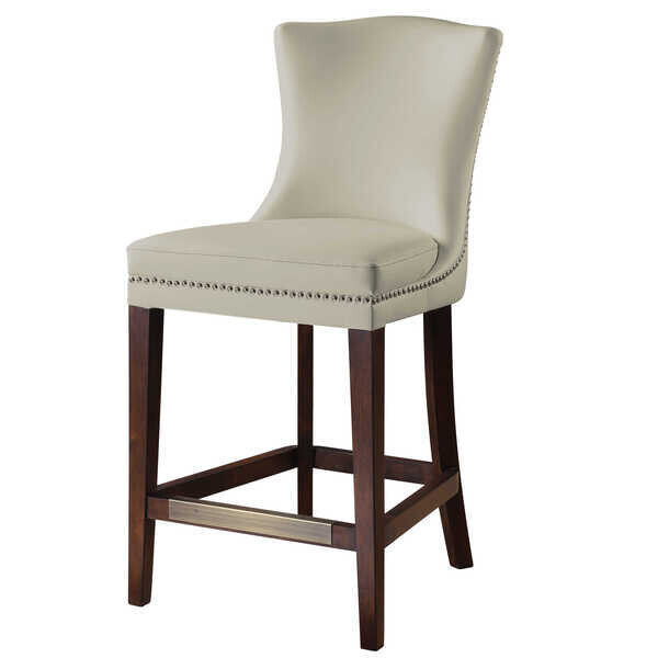 Nailhead Trim Counter Stool