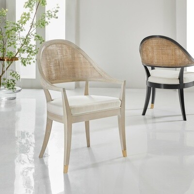 White and Cane Chair