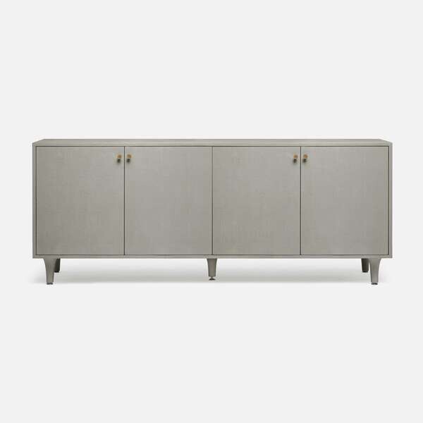 72" Buffet in Gray & White