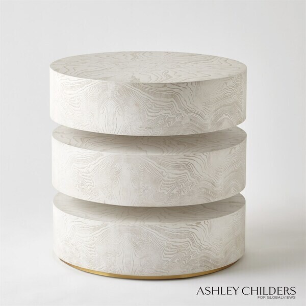 White Pivot Side Table