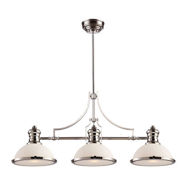 47" Wide 3-Light Linear Chandelier
