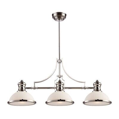 47" Wide 3-Light Linear Chandelier