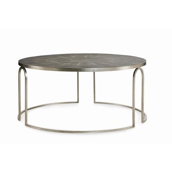 Silver Leaf with Faux Shagreen Top
