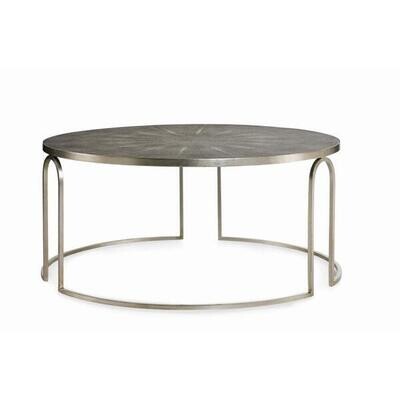 Silver Leaf with Faux Shagreen Top