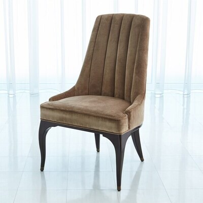 Channel Tufted Dining Chair - Mushroom