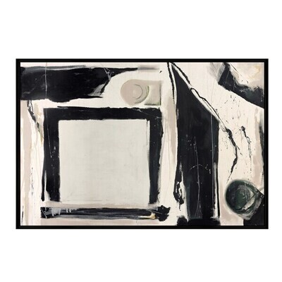 Framed Printed Canvas Modernist Boxed