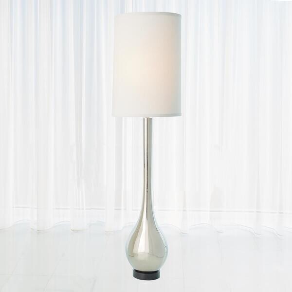 Bulb Floor Lamp - Nickel 81"
