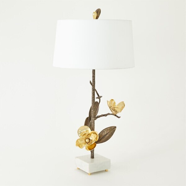 Magnolia Flower Table Lamp - Right