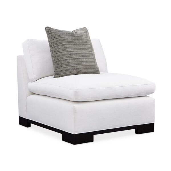White Relaxing Armless Chair