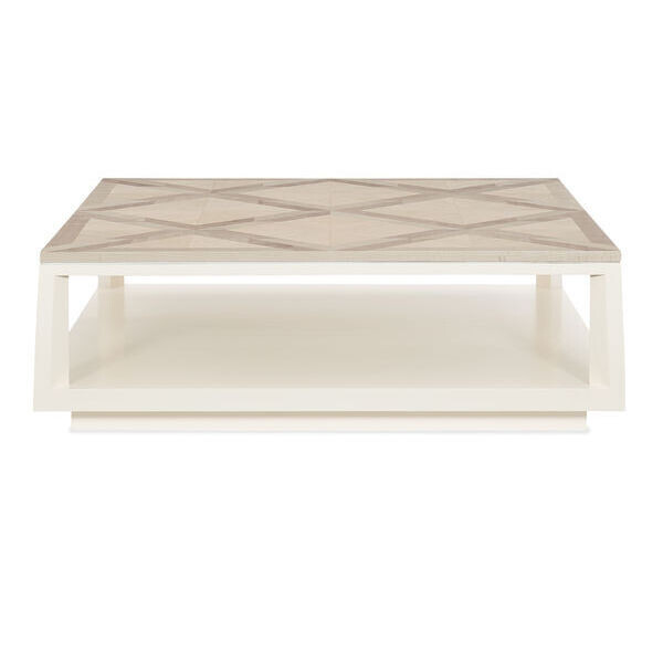 53 x 53 Almost White Cocktail Table