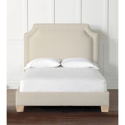 King Classic Shape Upholstered Bed