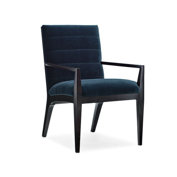 Blue Velvet Dining Arm Chair