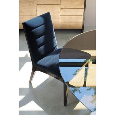 Blue Velvet Side Chair