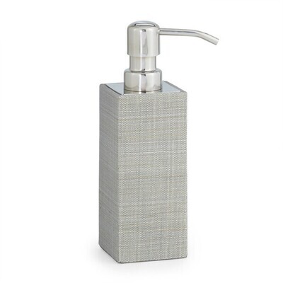 Light Gray Soap Dispenser in Natural Fiber