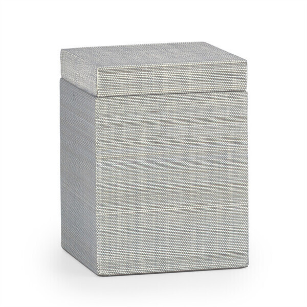 Light Gray Bath Canister in Natural Fiber