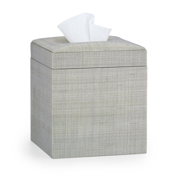 Light Gray Tissue Box in Natural Fiber