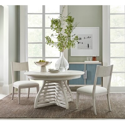Cerused Wood Side Chair