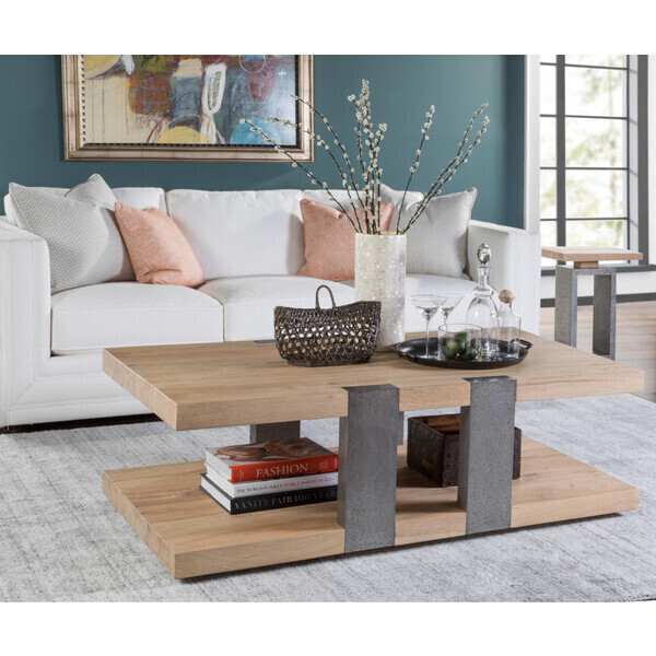 French Oak Cocktail Table