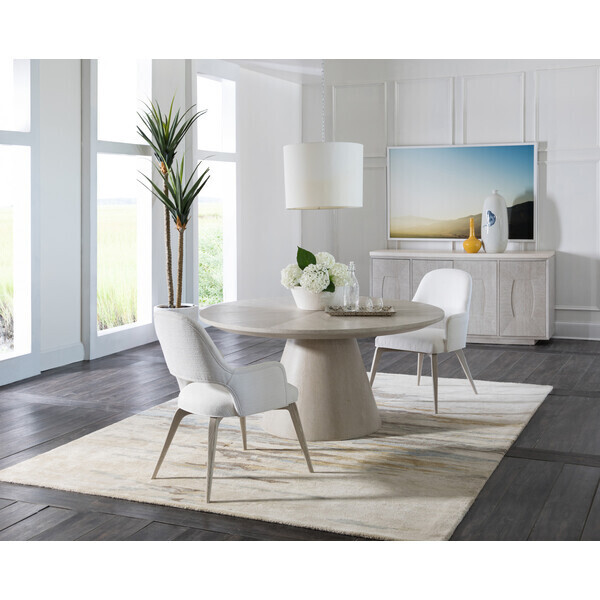 60" Natural White Coursed Oak Table