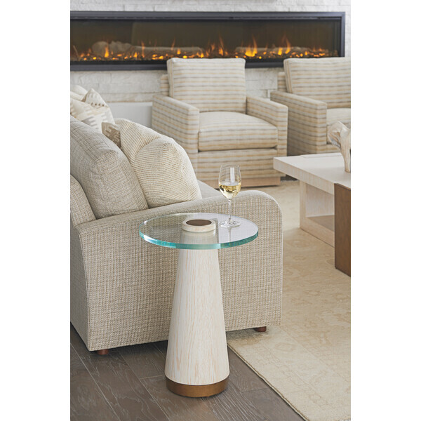 Glass Top Accent Table