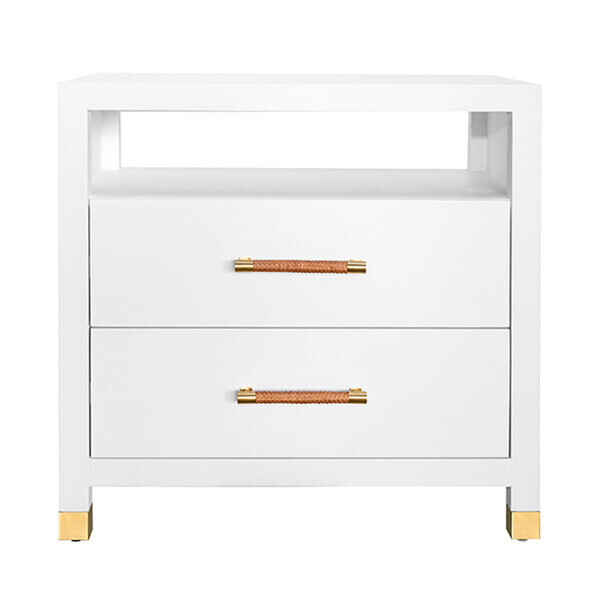 Two Drawer Side Table