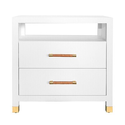 Two Drawer Side Table