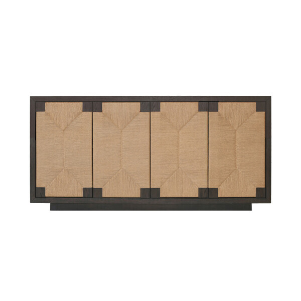 Four-Door Cabinet Espresso Finish