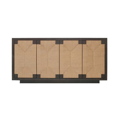 Four-Door Cabinet Espresso Finish