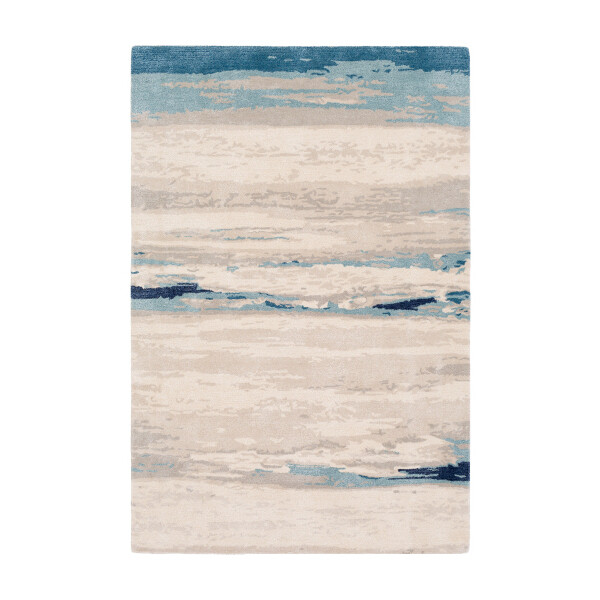 Viscose and Wool 8 x 10 Hand Tufted Rug