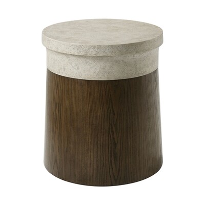 Contemporary Round Table Earth Finish
