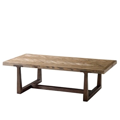 Chevron Oak Cocktail Table