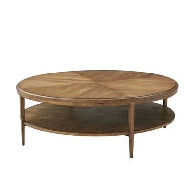 Hand Crafted Oak Top Cocktail Table