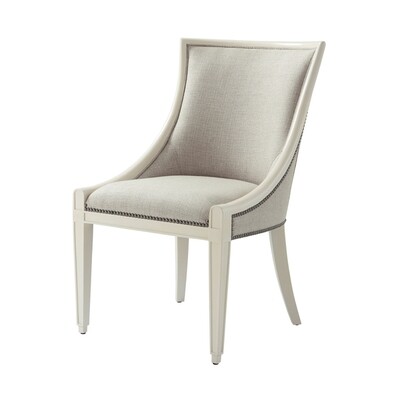 Ivory Lacquered Dining Chair