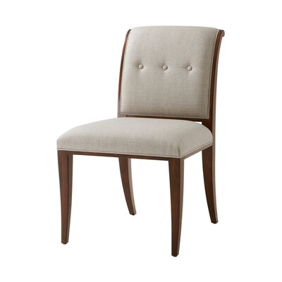 Button Back Detail Dining Side Chair