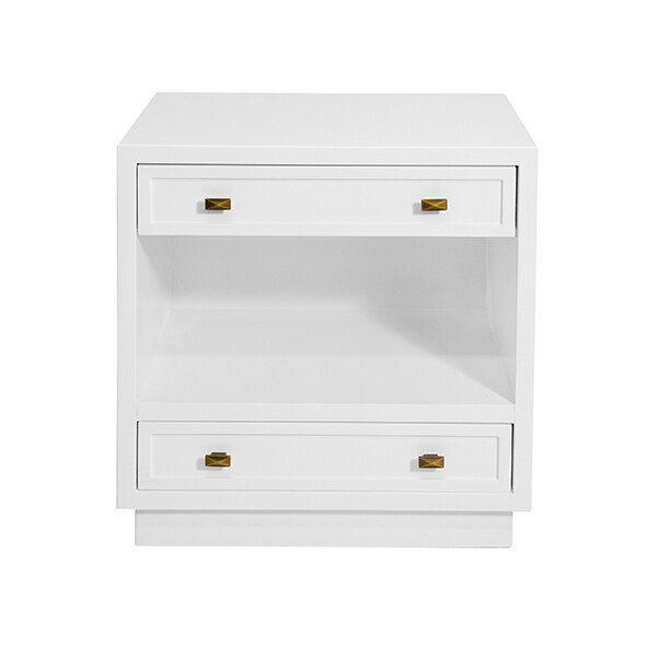 26 Inch Two Drawer Night Stand