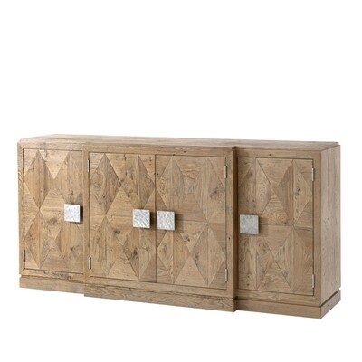 Echo Oak 80" Breakfront Cabinet