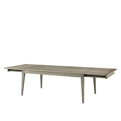 Herringbone Grey Oak Dining Table