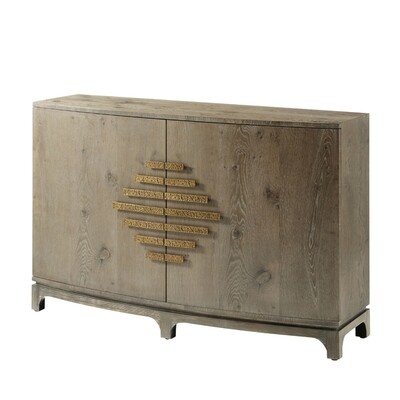 Aged Oak 52 Inch Door Cabinet