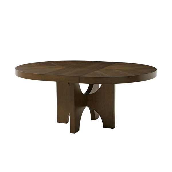 54 Inch Dia Round Dining Table With Leaf