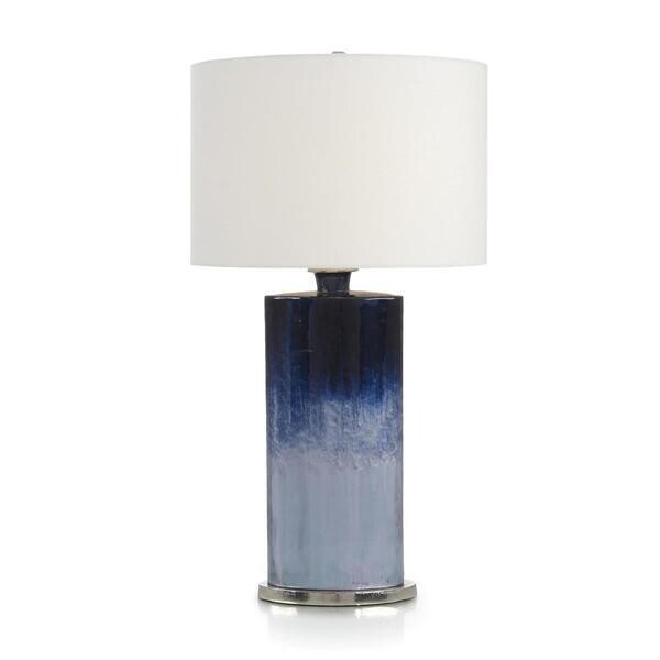 34"H Deep Sea Indigo Table Lamp
