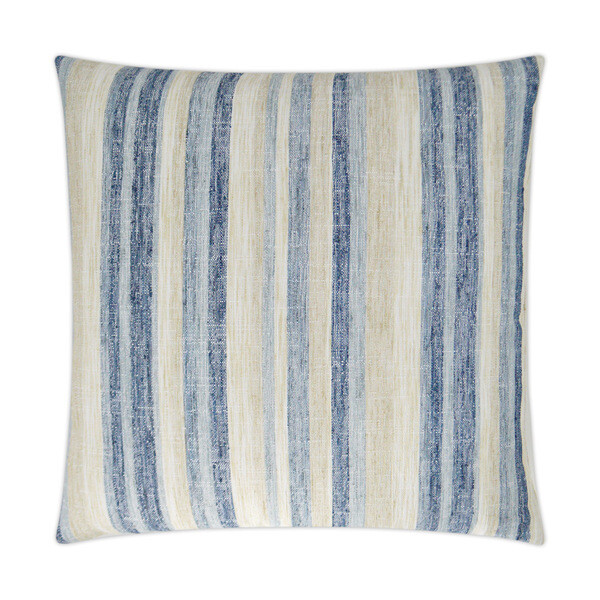 Faded Stripe Indigo Pillow 24 x 24