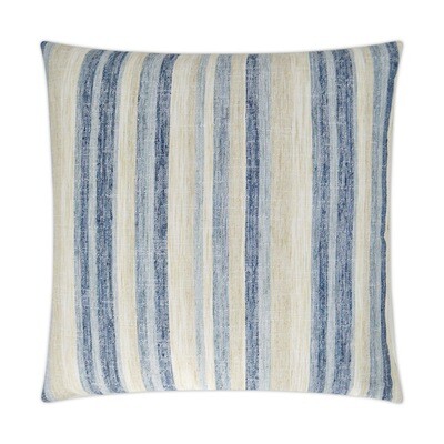 Faded Stripe Indigo Pillow 24 x 24