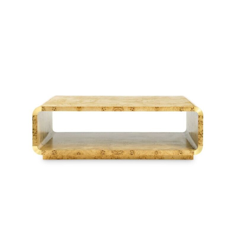 Burl Wood Cocktail Table