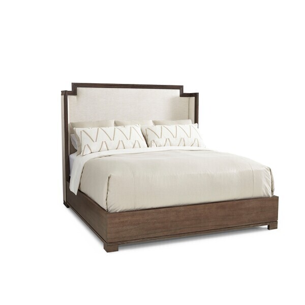 Oak Veneer & Eaton Ivory Bed