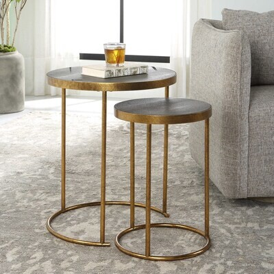 Set of 2 Aragon Nesting Tables