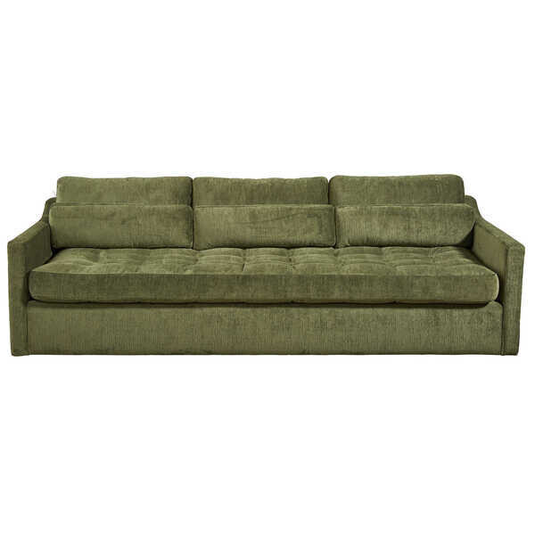 90 Inch Martini Green Sofa